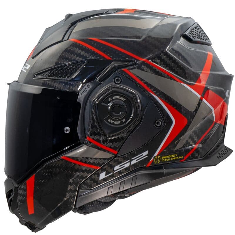 Casque Modulable LS2 Advant X Future 2 Carbon list: Rouge|Noir|Blanc|Rouge|Jaune|Multicolore