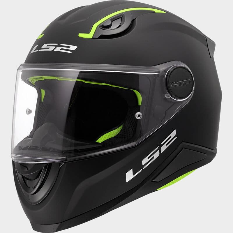 Casque Enfant Moto LS2 Kid list: Noir Mat|Noir|Blanc