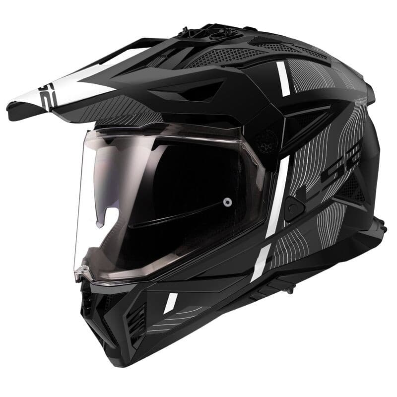 Casque Moto cross LS2 MX702 Pioneer Hill list: Noir & Blanc|Noir|Blanc|Gris|Rouge