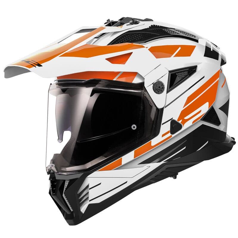 Casque Cross LS2 Pioneer 2 MX702 Namib list: Blanc|Blanc|Gris|Rouge|Orange|Jaune|Multicolore