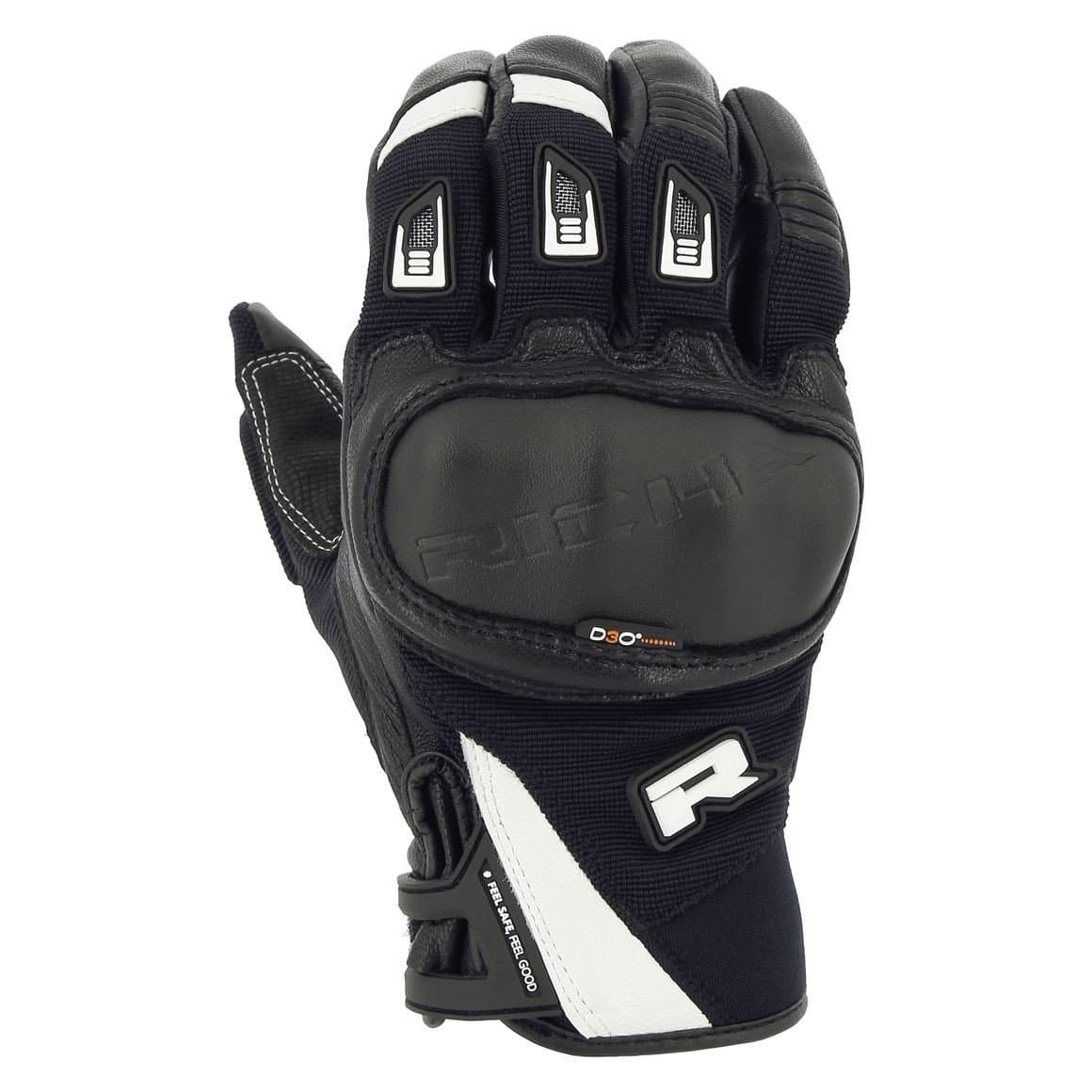 Gants Richa Magma 2 list: Blanc|Noir|Blanc