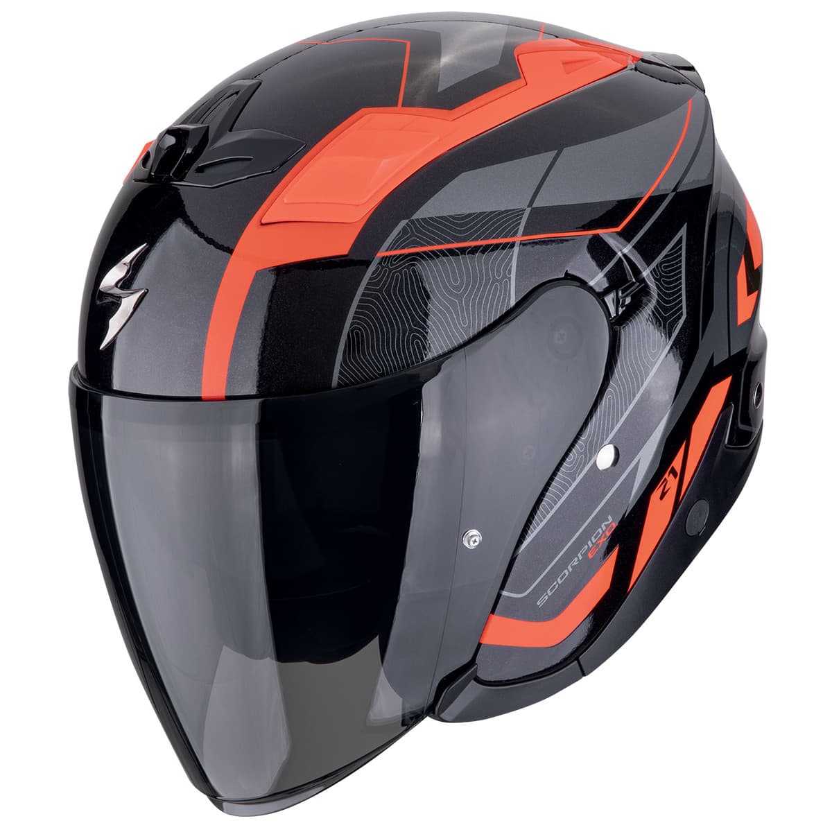 Casque Scorpion Exo-Z1 Vue list: Noir et Rouge|Noir|Blanc|Gris|Multicolore