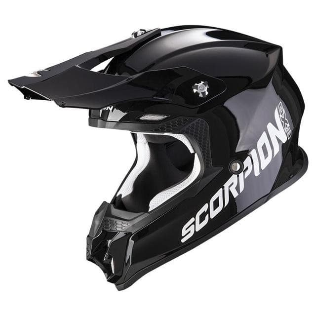 Casque Cross Scorpion VX-22 Air list: Noir Brillant|Noir|Blanc