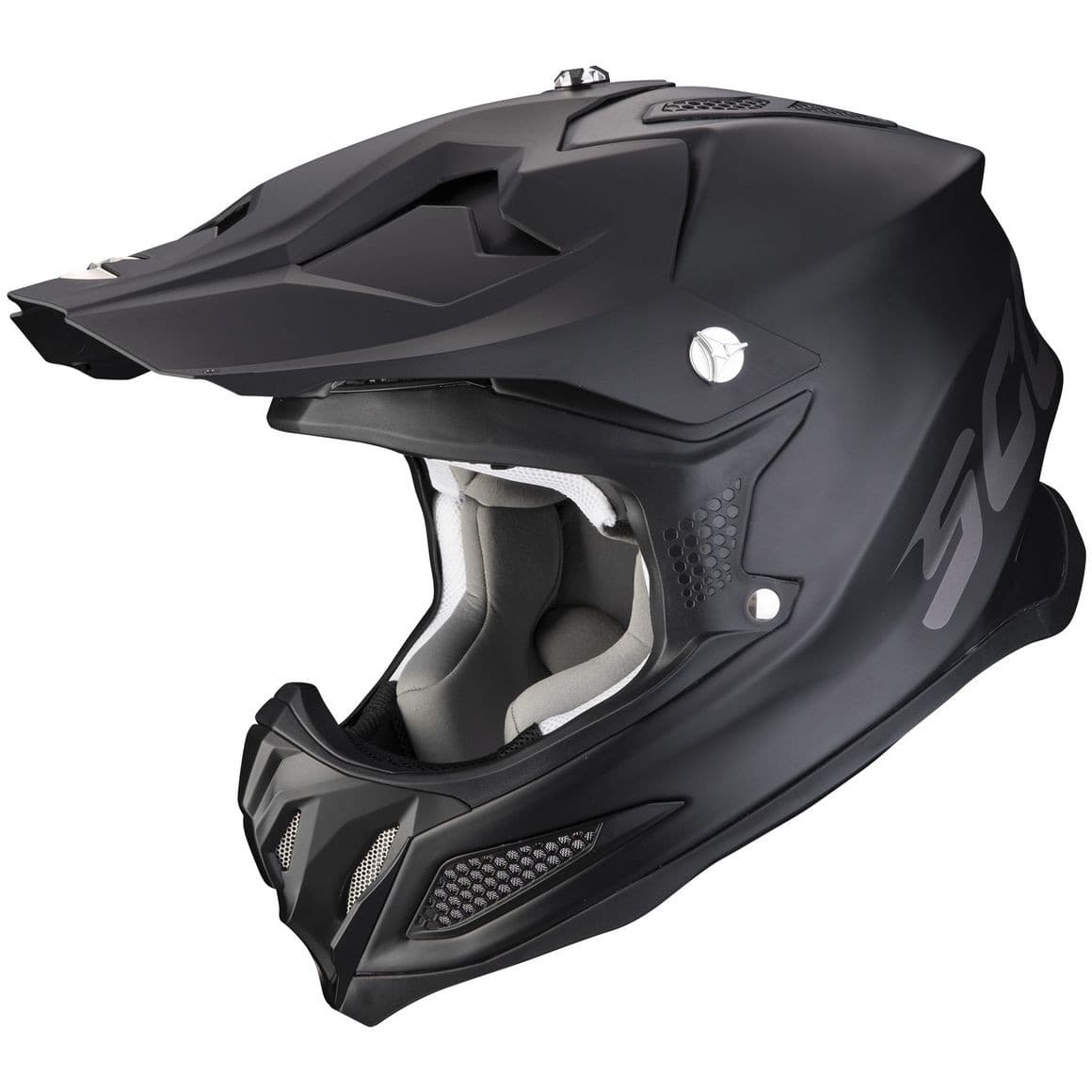 Casque Cross Scorpion VX-22 Air list: Noir Mat|Noir|Blanc