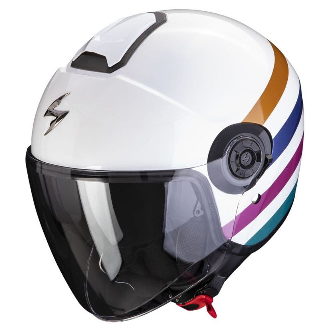 Casque Scorpion Exo-City 2 Bee list: Blanc|Blanc|Gris