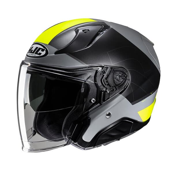 Casque HJC RPHA 31 CHELET Noir / Jaune Fluo