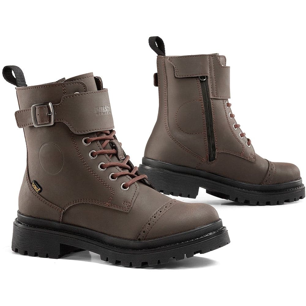 Bottes Moto Femme Flaco Royale Lady list: Marron|Noir