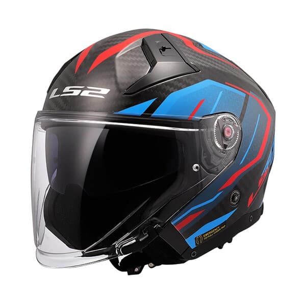 Casque LS2 Infinity 2 Carbon Urus list: Rouge / Bleu|Noir|Rouge|Jaune|Bleu|Carbon|Carbone