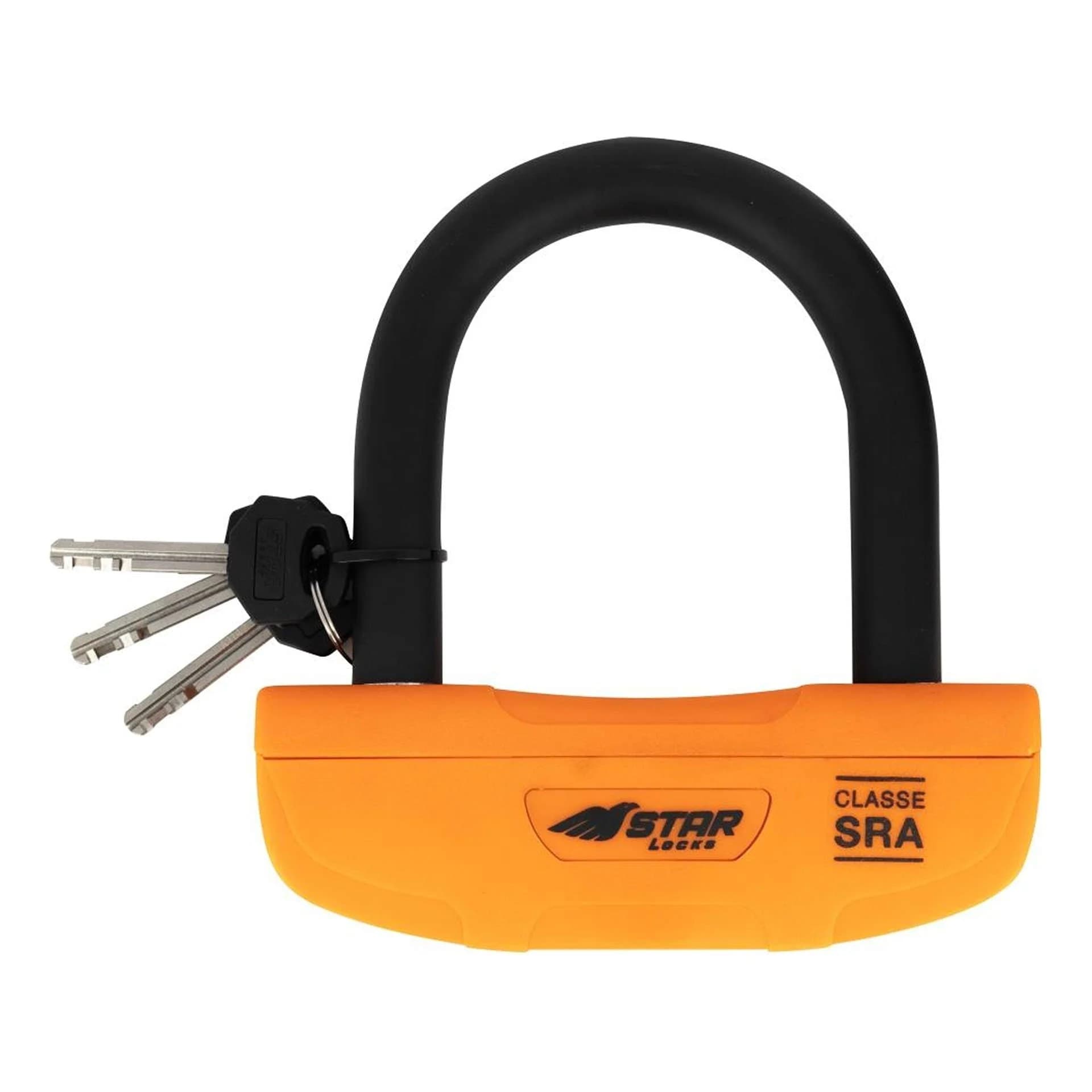 Antivol-U Star Locks 85 x 100 mm Homologué SRA Orange