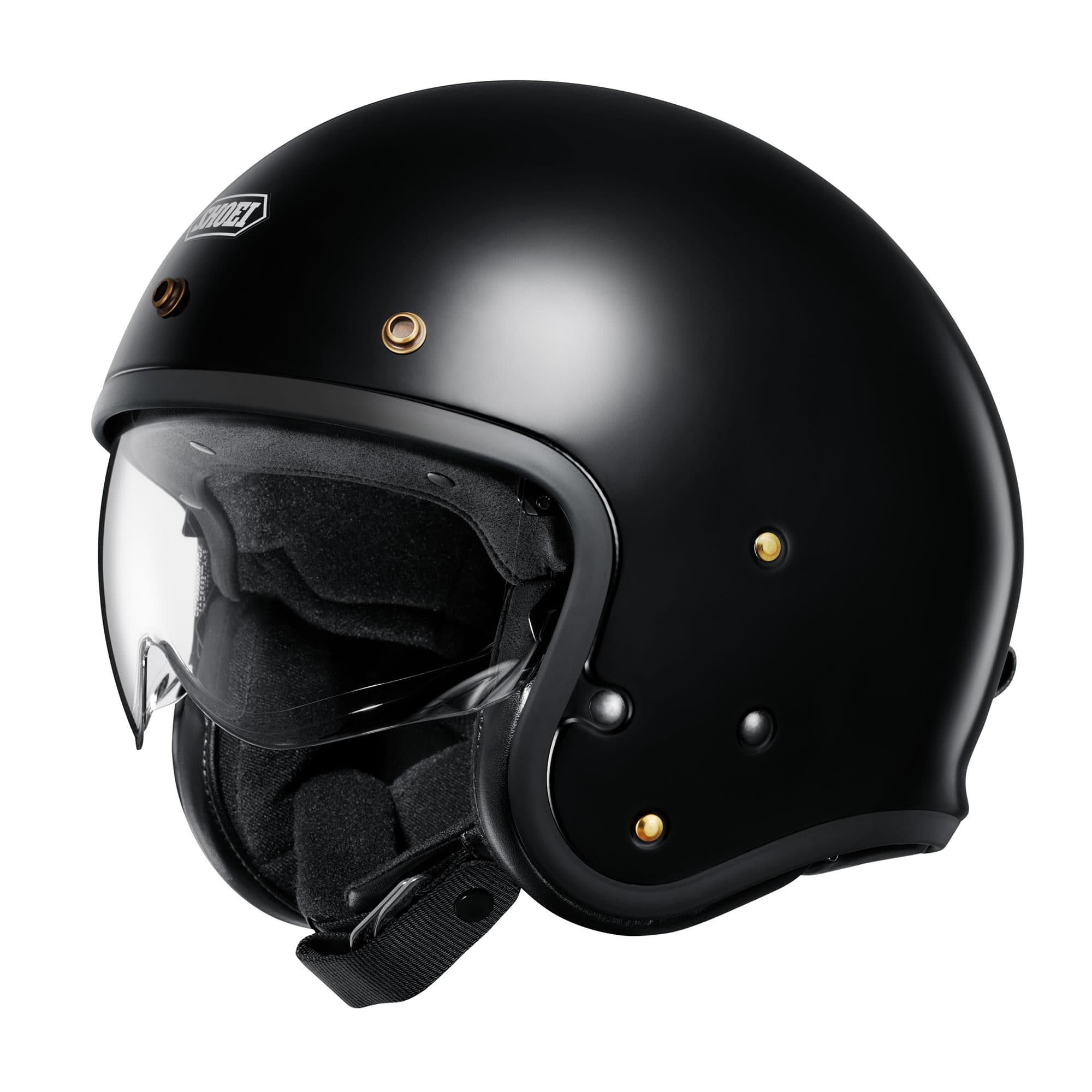 Casque Shoei J.O2 list: Noir Brillant|Noir|Blanc|Gris|Rouge|Marron|Bleu