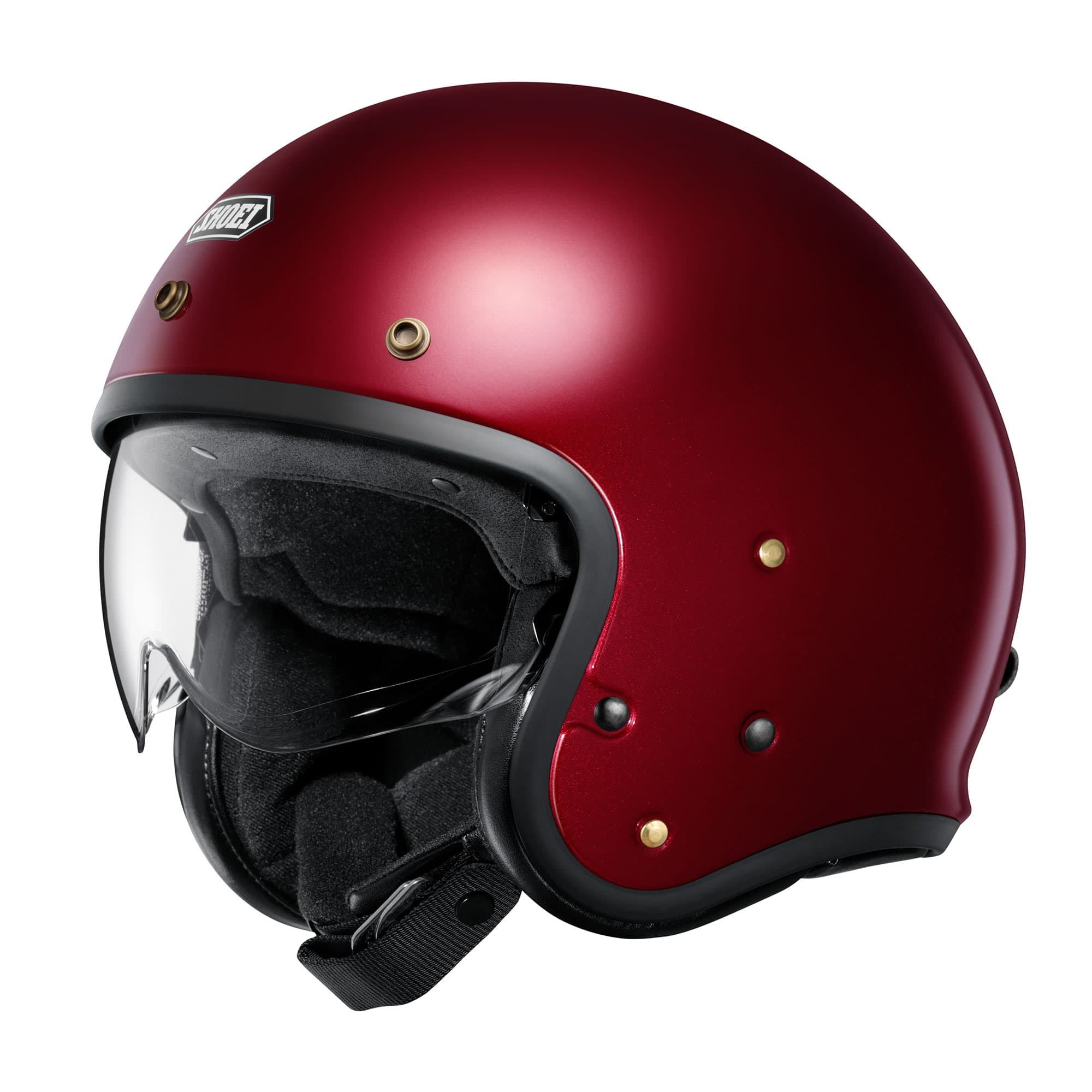 Casque Shoei J.O2 list: Bordeaux|Noir|Blanc|Gris|Rouge|Marron|Bleu