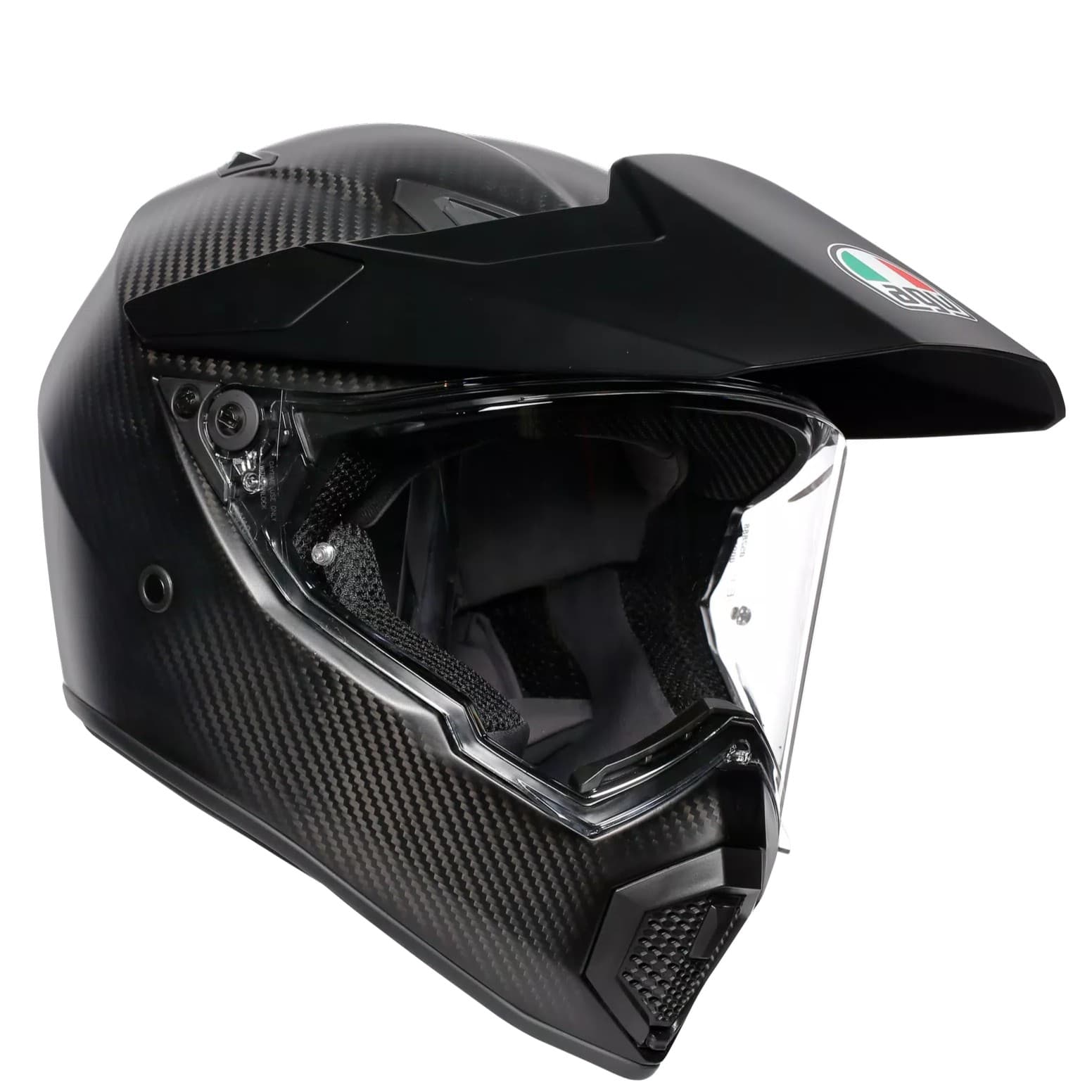 Casque Cross AGV AX9 Carbon list: Noir Mat|Noir|Carbone