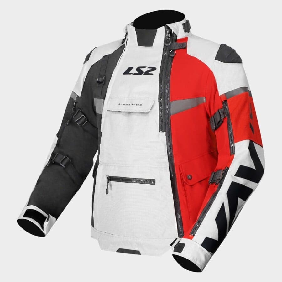 Veste Moto LS2 X-Master Homme Rouge / Blanc