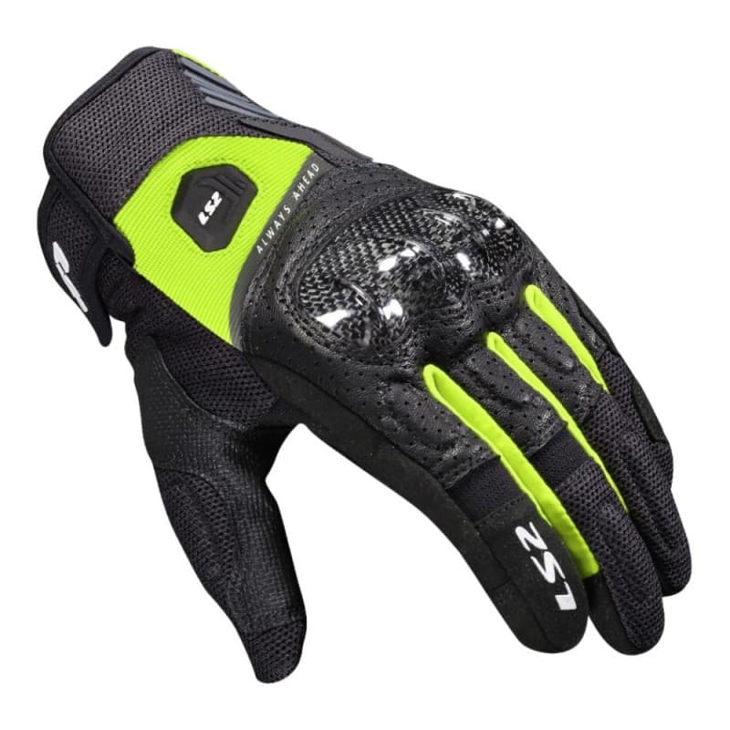 Gants Homme LS2 Atom, été & mi-saison list: Noir / Jaune Fluo|Noir|Rouge|Jaune