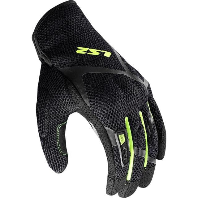 Gants moto été LS2 Ray 2 list: Noir / Jaune Fluo|Noir|Rouge|Jaune