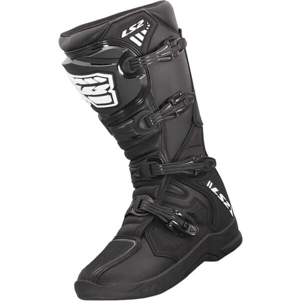 Bottes Motocross LS2 Raptor list: Noir|Noir|Blanc|Rouge