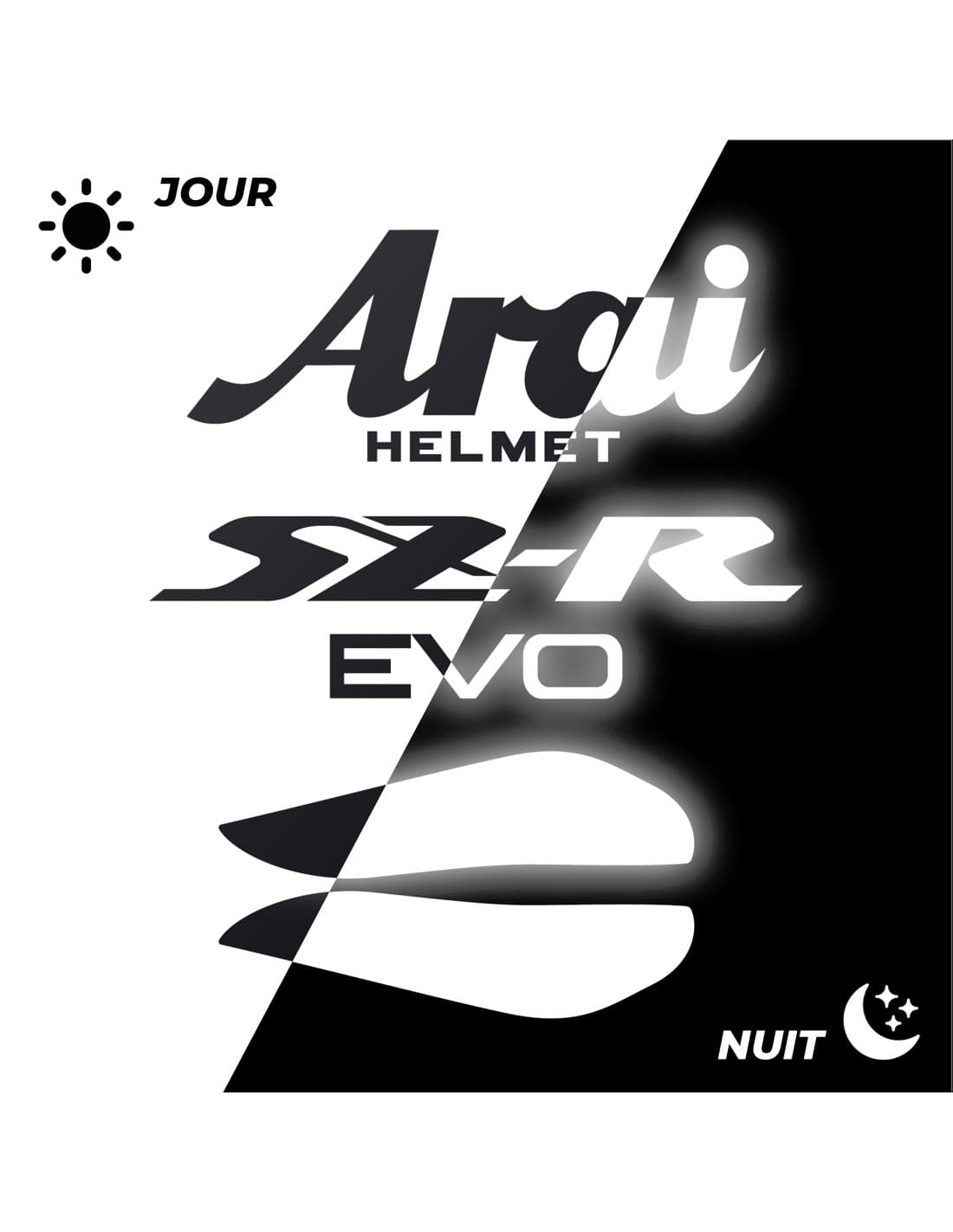 Sticker Arai Noir