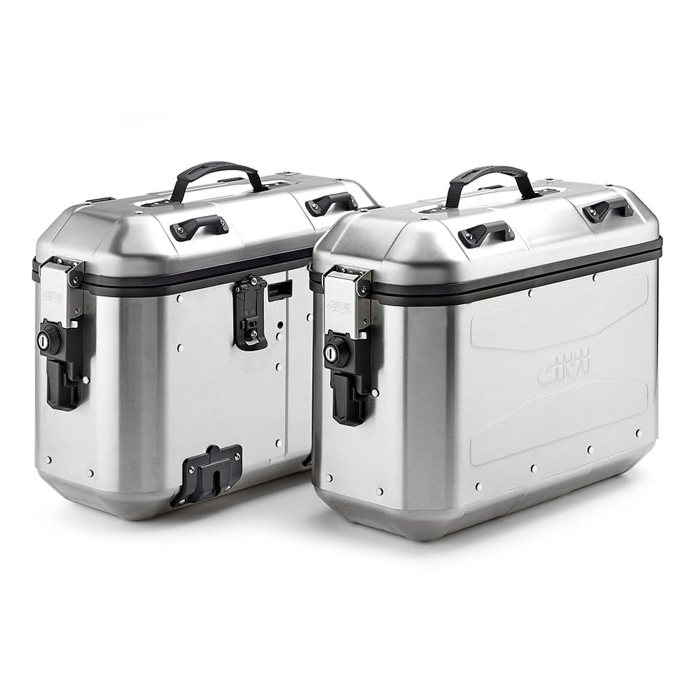 Paire de Valise Givi Dolomiti Monokey 36 Litres list: Aluminium |Noir|Gris