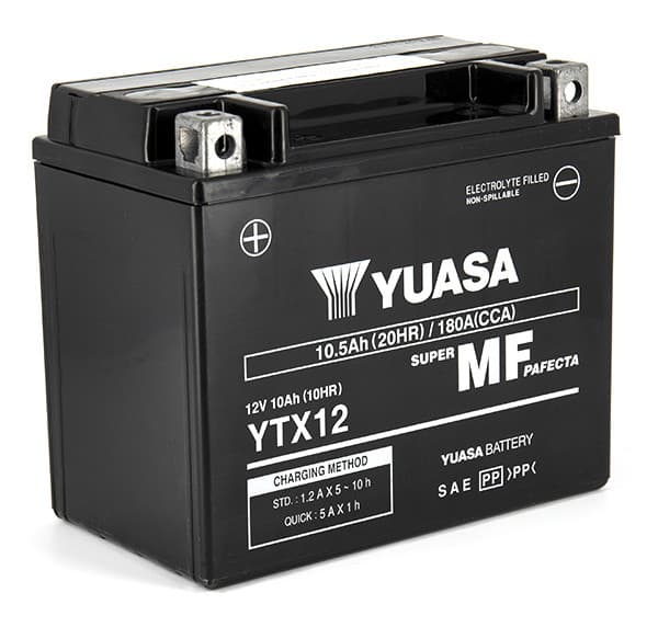 Batterie YTX12 SLA AGM - Sans Entretien - Prête à  l'emploi.