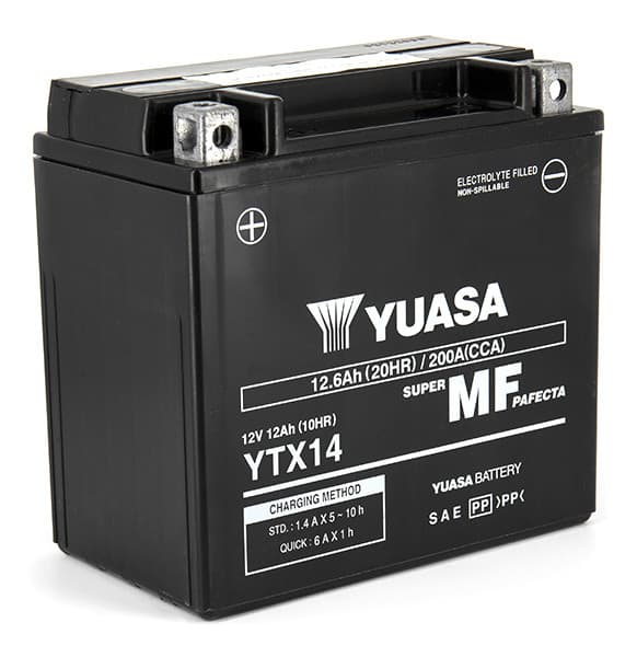 Batterie YTX14 SLA AGM - Sans Entretien - Prête à  l'emploi.