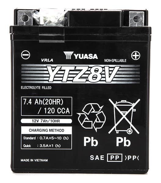 Batterie YTZ8-V SLA-AGM - Sans Entretien - Prête à l'Emploi