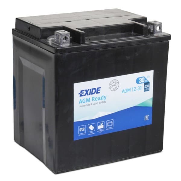 Batterie Exide AGM12-31 - Prête à l'emploi - Equivalence YIX30L
