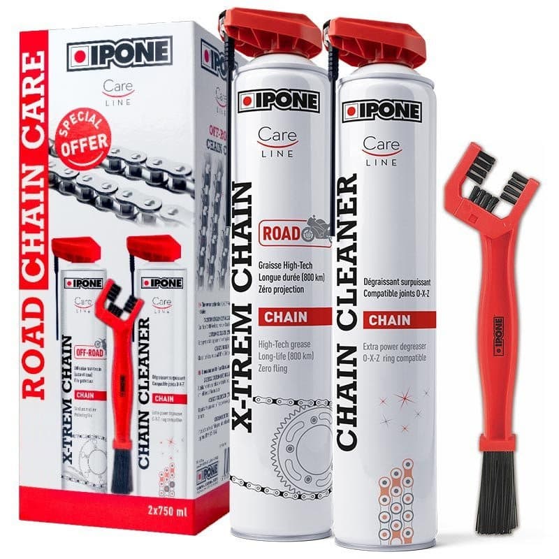 Pack Entretien Chaine Graisse Ipone Road