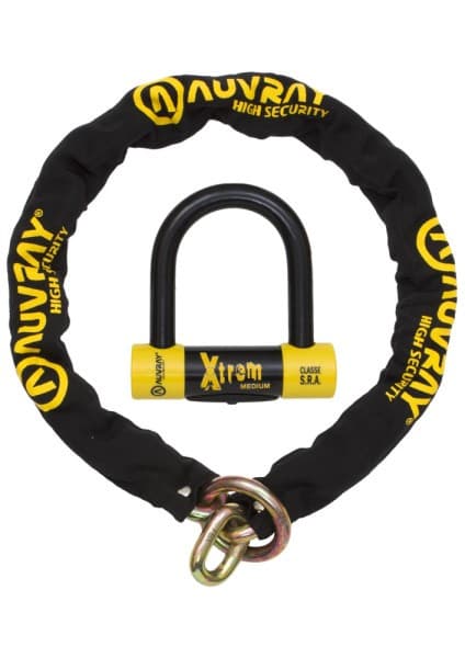 Chaine XTREM Medium Lasso 100 cm avec Bloque Disque "SRA" list: Noir|Jaune