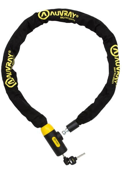 Chaine Antivol Auvray C-Bloc 120 cm avec Cadenas intégré list: Noir|Jaune