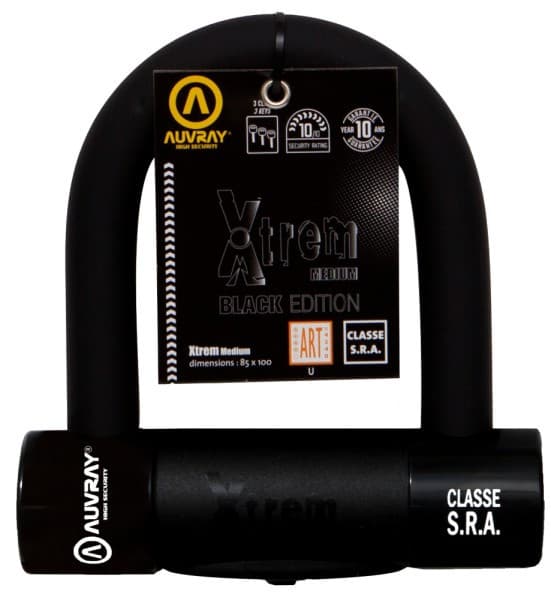 Antivol-U Auvray XTREM Medium Black Edition "SRA" list: Noir|Jaune