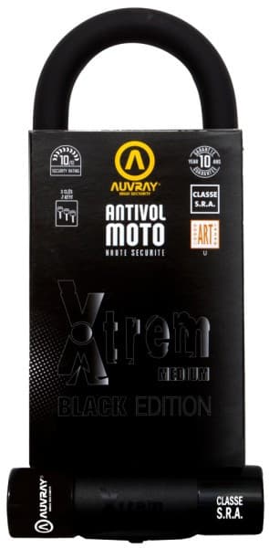 Antivol-U Auvray XTREM Medium Black Edition "SRA" list: Noir|Jaune