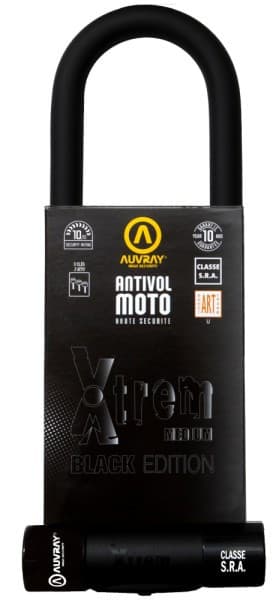 Antivol-U Auvray XTREM Medium Black Edition "SRA" list: Noir|Jaune