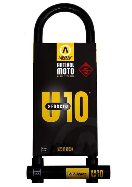 Antivol-U Auvray U-Force 10 Homologué SRA list: Noir|Jaune