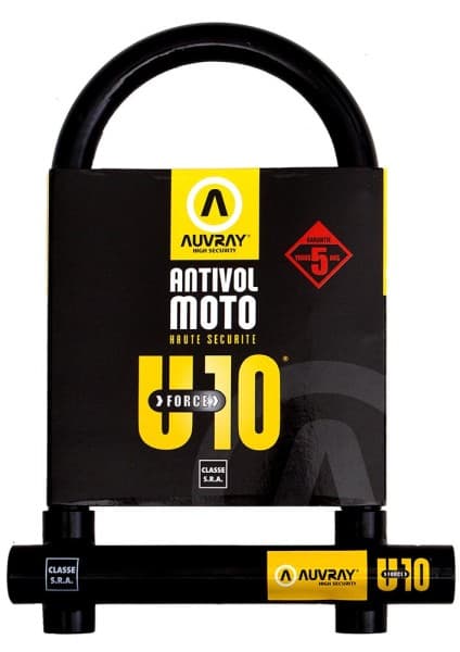 Antivol-U Auvray U-Force 10 Homologué SRA list: Noir|Jaune