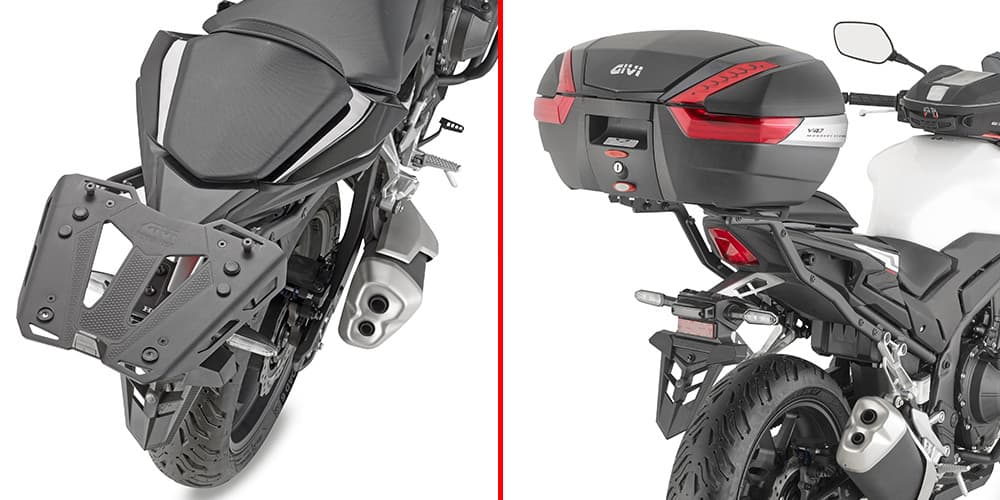 Support Top Case Honda CB 500 Hornet (2024-2026) | Givi SR1206 Noir