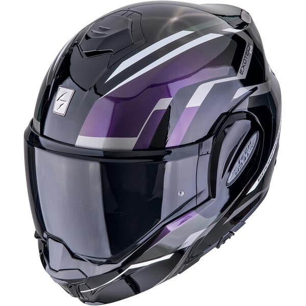 Casque Scorpion Exo-Tech Evo Furio list: Noir|Noir|Blanc