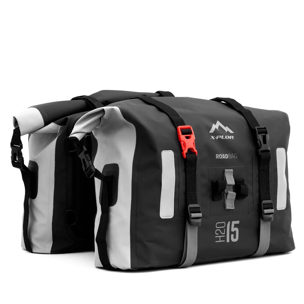 Sacoches Cavalières X-PLOR étanche 15 Litres list: Noir|Gris