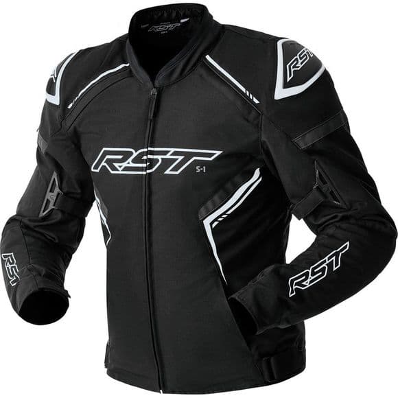 Veste Moto RST S1 Textile avec Protection D3O list: Noir & Blanc|Noir|Blanc|Rouge|Jaune|Vert