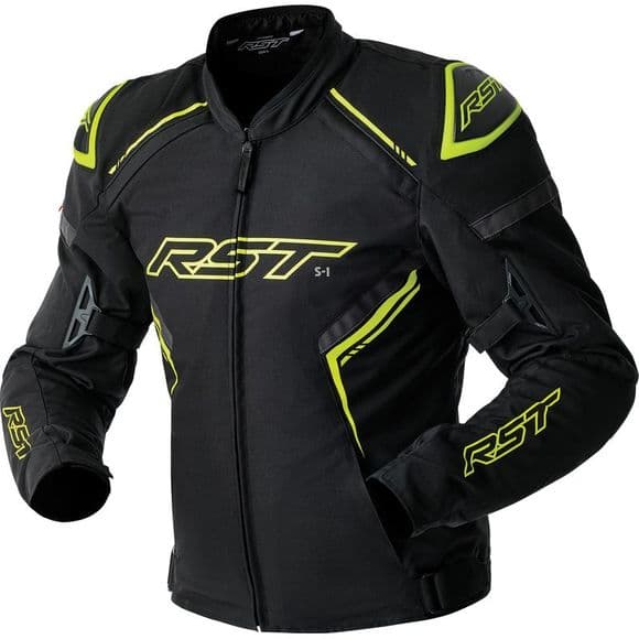 Veste Moto RST S1 Textile avec Protection D3O list: Noir / Jaune|Noir|Blanc|Rouge|Jaune|Vert