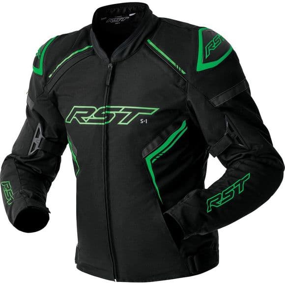 Veste Moto RST S1 Textile avec Protection D3O list: Vert|Noir|Blanc|Rouge|Jaune|Vert