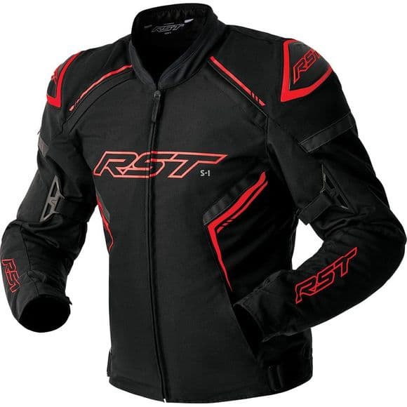 Veste Moto RST S1 Textile avec Protection D3O list: Noir et Rouge|Noir|Blanc|Rouge|Jaune|Vert