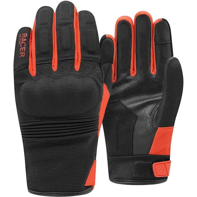 Gants Racer Breaker | Gants Moto mi-saison list: Noir / Rouge|Noir|Blanc|Rouge