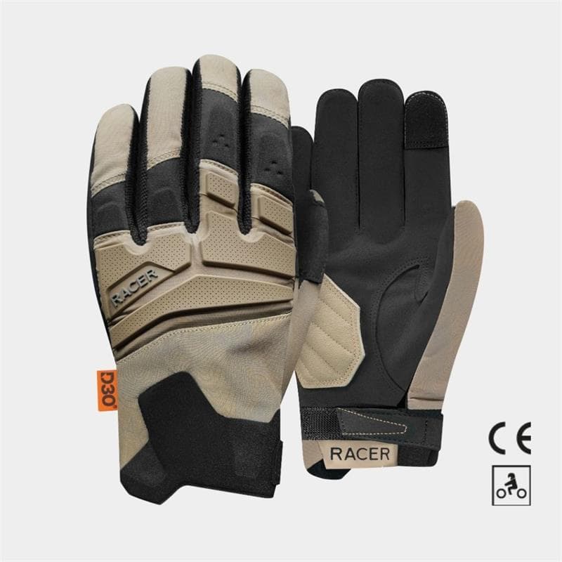 Gants Racer Dispatcher Evo pour Homme | Gants moto été list: Sable|Noir|Blanc|Gris|Beige|Bleu