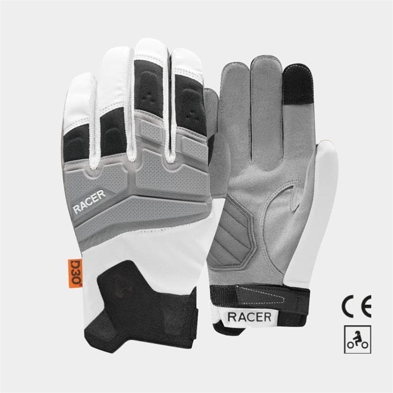Gants Racer Dispatcher Evo pour Homme | Gants moto été list: Blanc / Gris|Noir|Blanc|Gris|Beige|Bleu