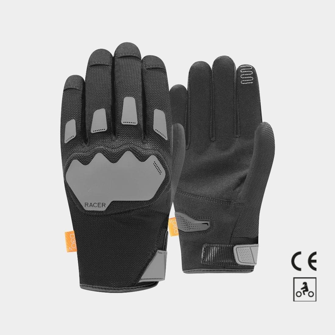 Gants Racer Revolve | Gants Moto été pour Homme list: Noir / Gris|Noir|Gris|Rouge|Vert