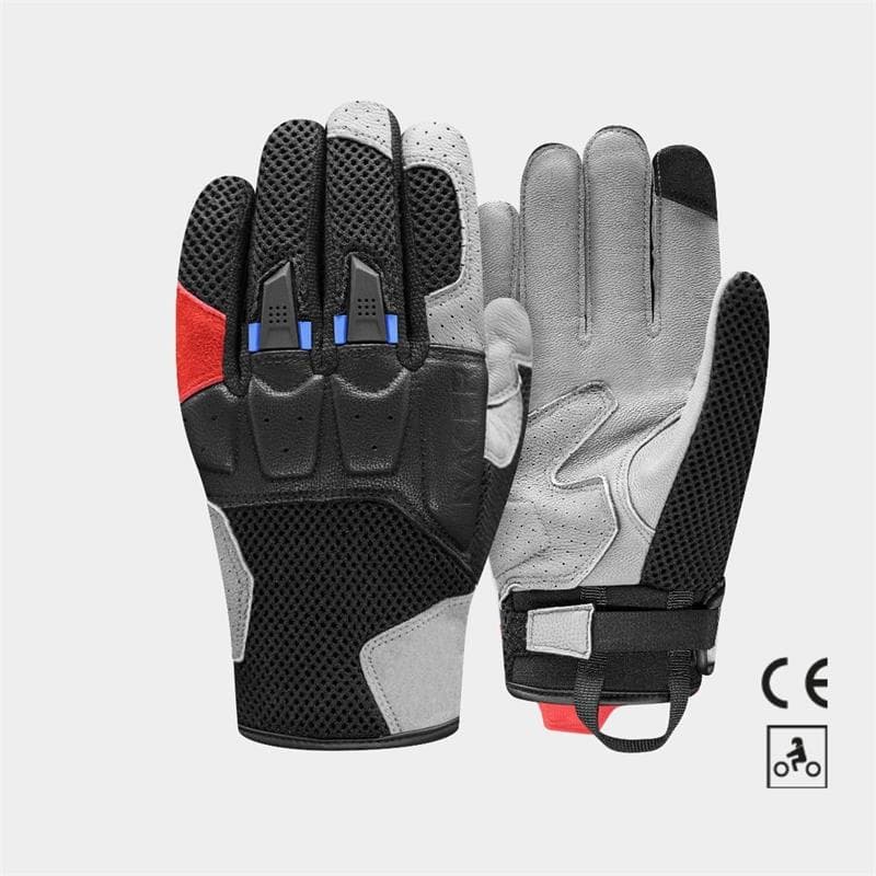 Gants été Racer Ronin Evo list: Noir / Rouge|Noir|Gris|Rouge|Beige