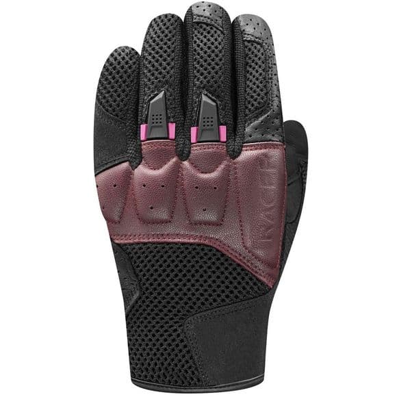 Gants Moto Femme été Racer Ronin Evo list: Bordeaux|Noir|Rouge