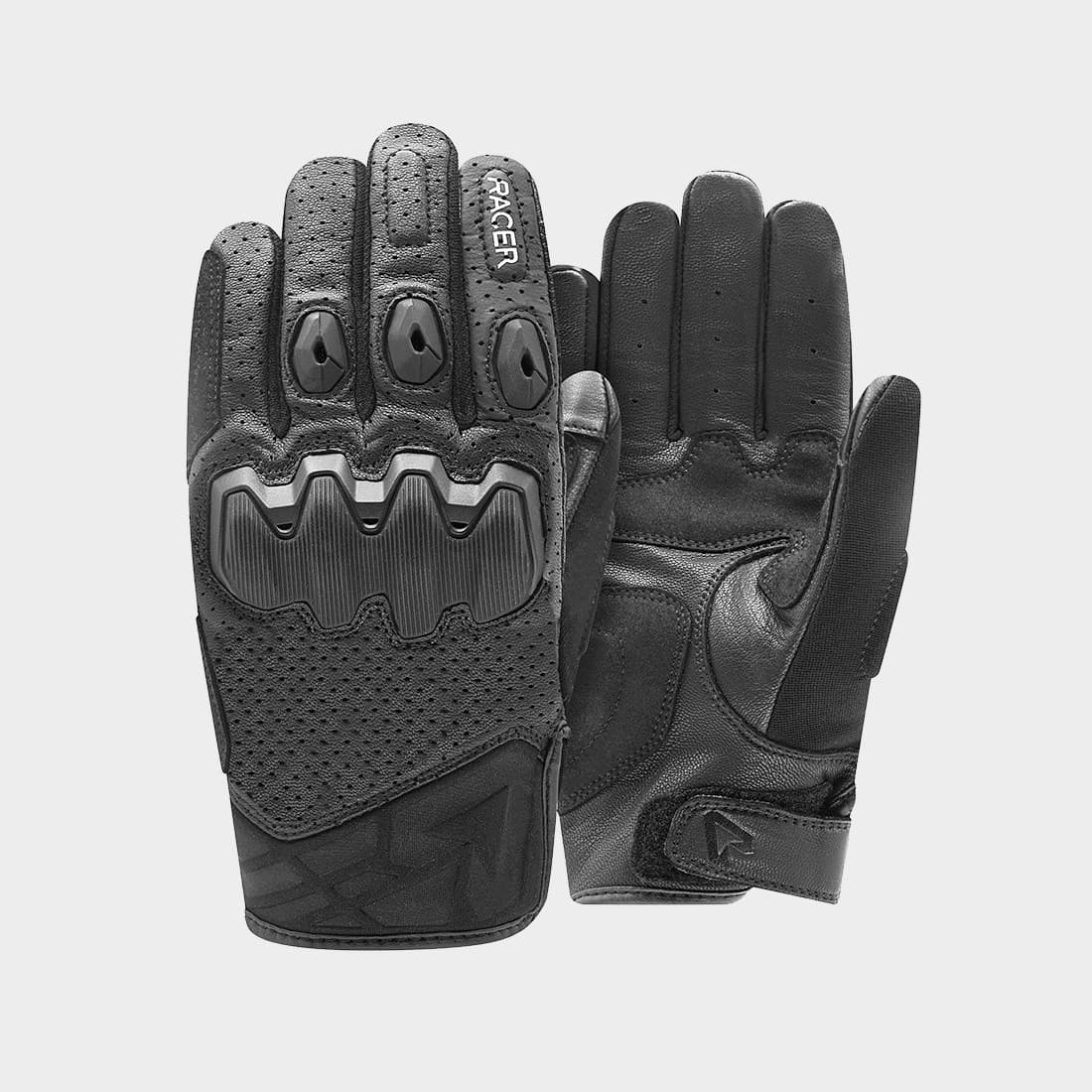 Gants Racer Street Monster | Gants Moto été Court list: Noir|Noir|Rouge