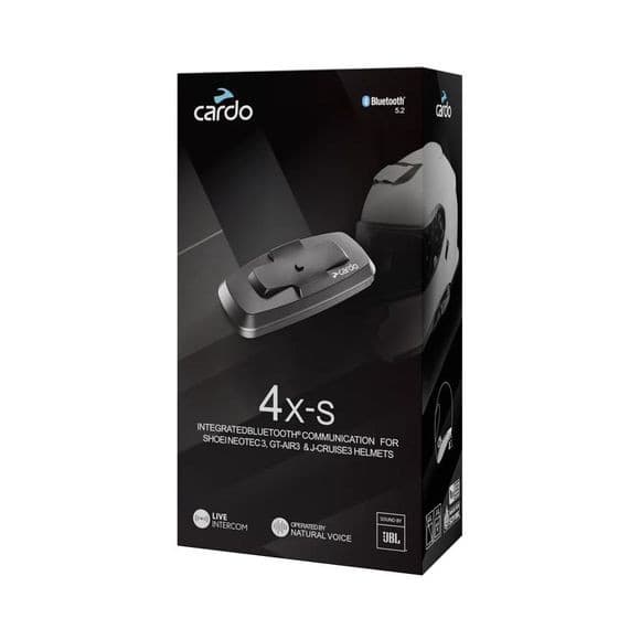 Intercom Cardo 4X-S pour SHOEI Gen 3 – Neotec 3 / J-Cruise 3 / GT-Air 3 Noir