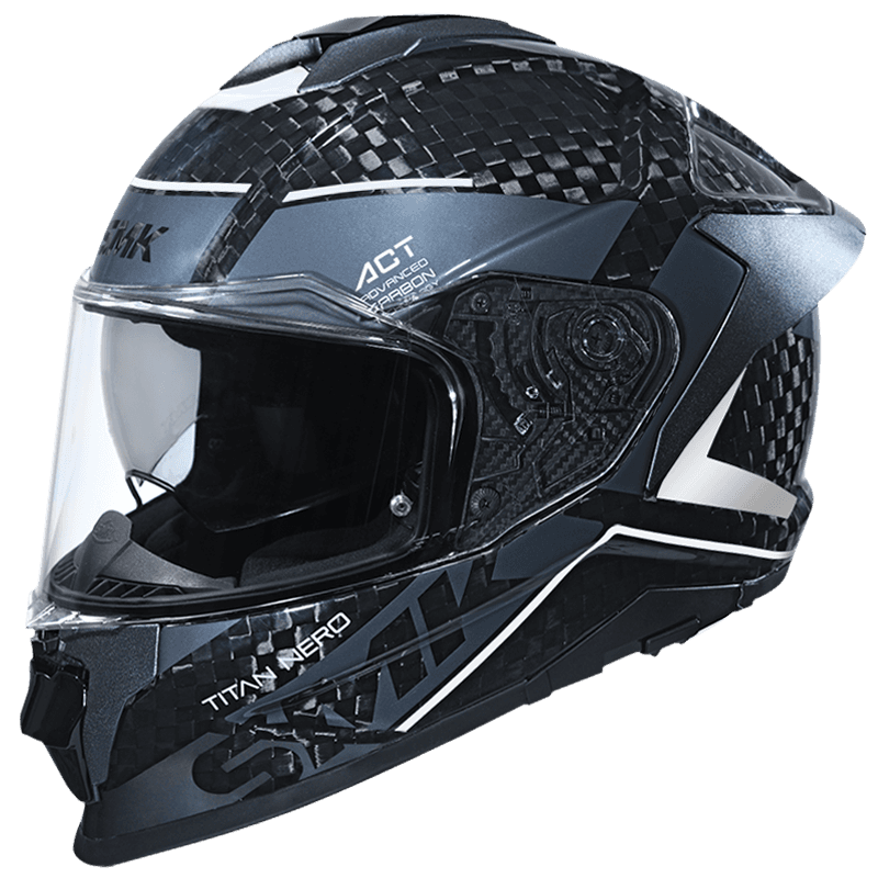 Casque SMK Titan Carbon list: Noir / Gris|Noir|Gris|Rouge|Carbon